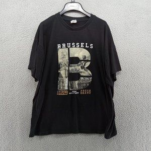 Brussels Shirt Mens XL Black Big B Graphic Tee Dupont Quality Goods‎